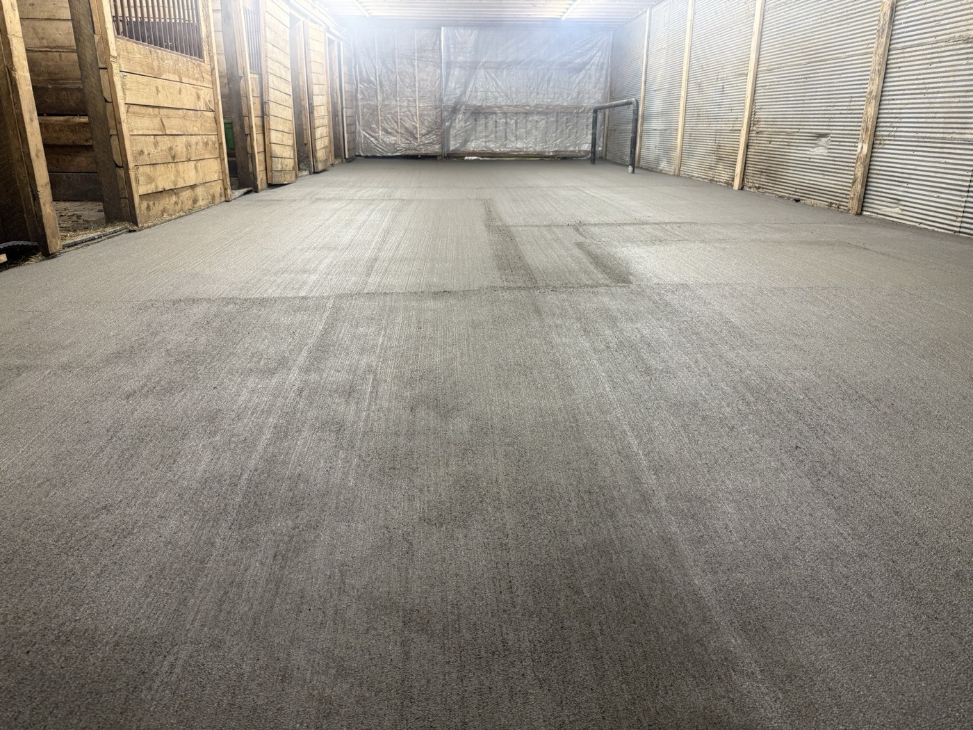 From Dirt Floor to Finished Slab — Long Prairie Barn