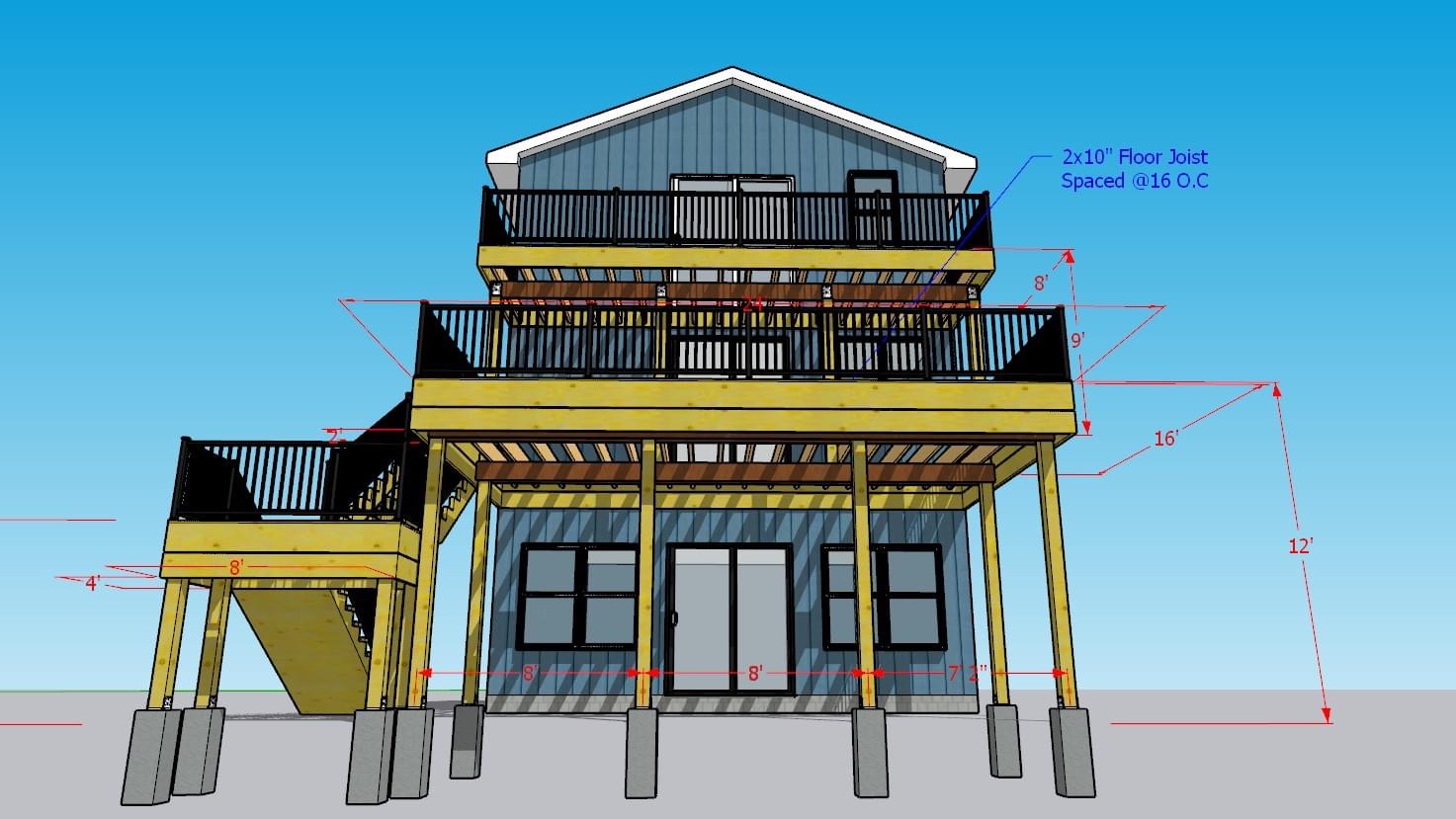 Deck construction Central Minnesota