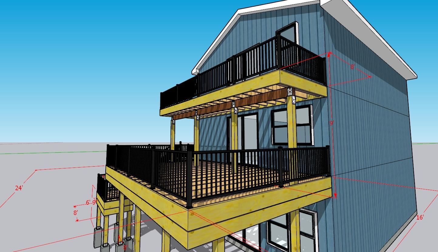 Deck construction Central Minnesota