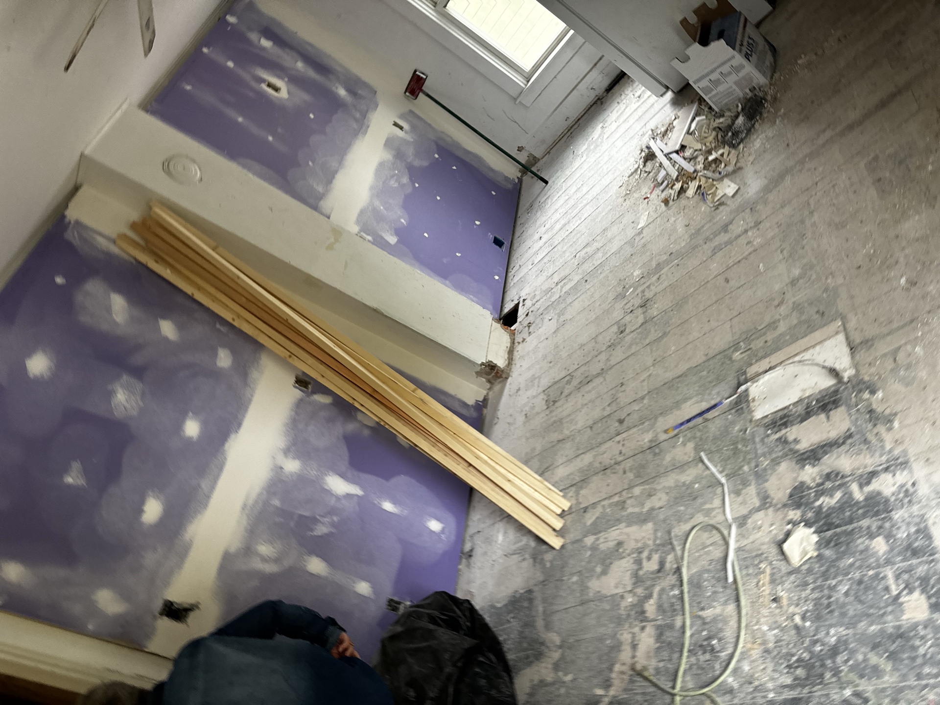 Interior renovation in progress