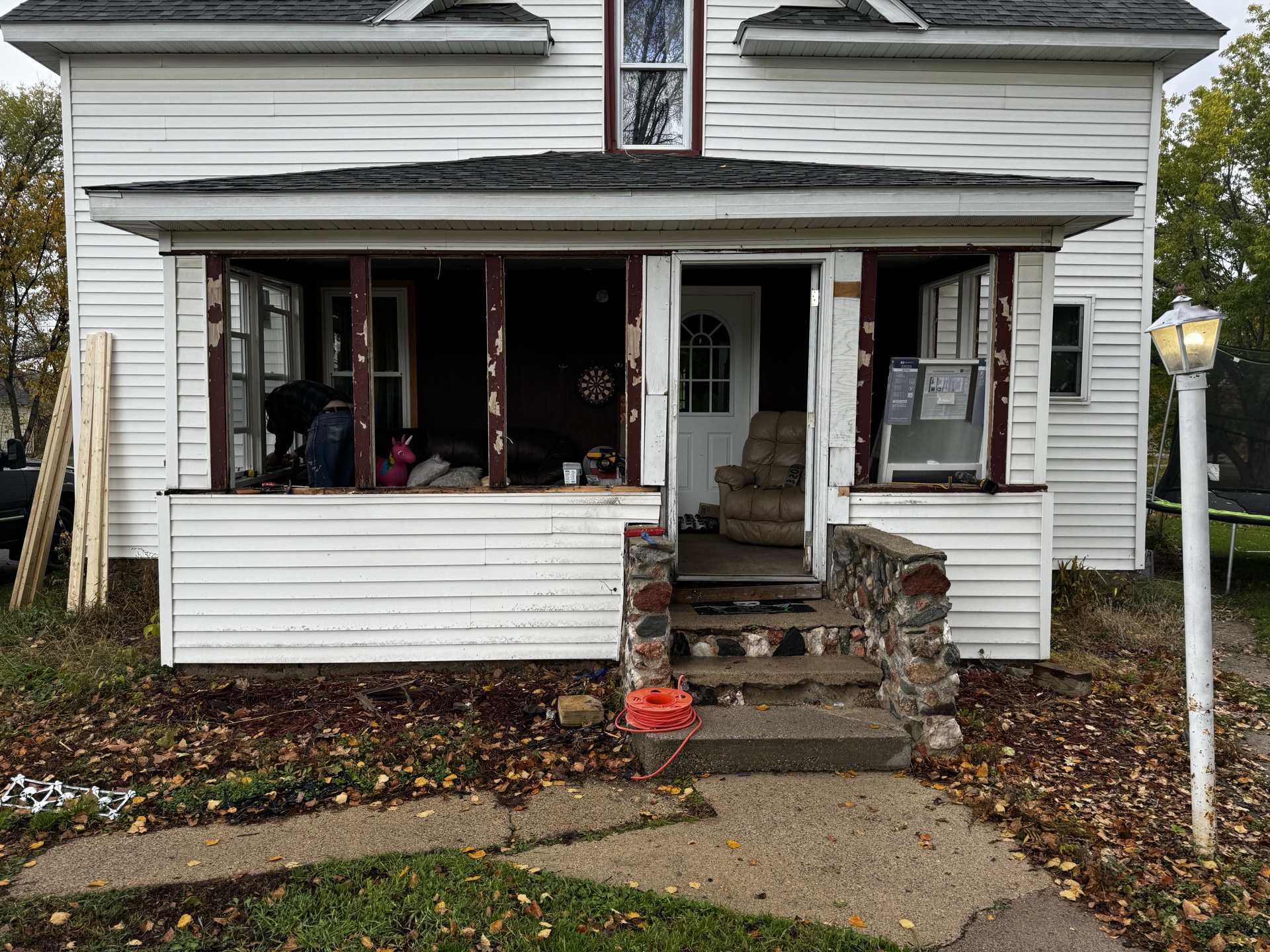 Porch and exterior remodel