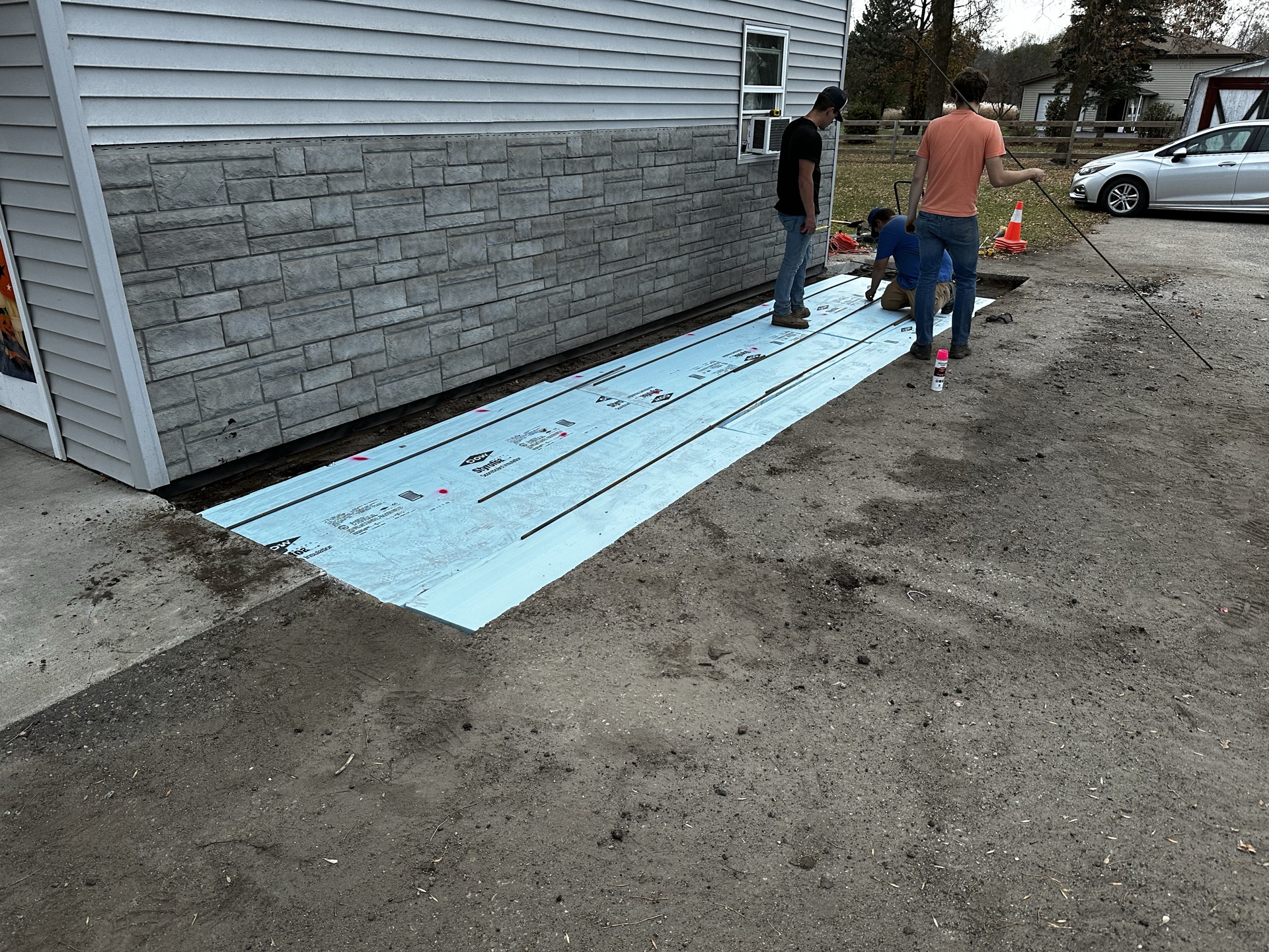 Deck base installation