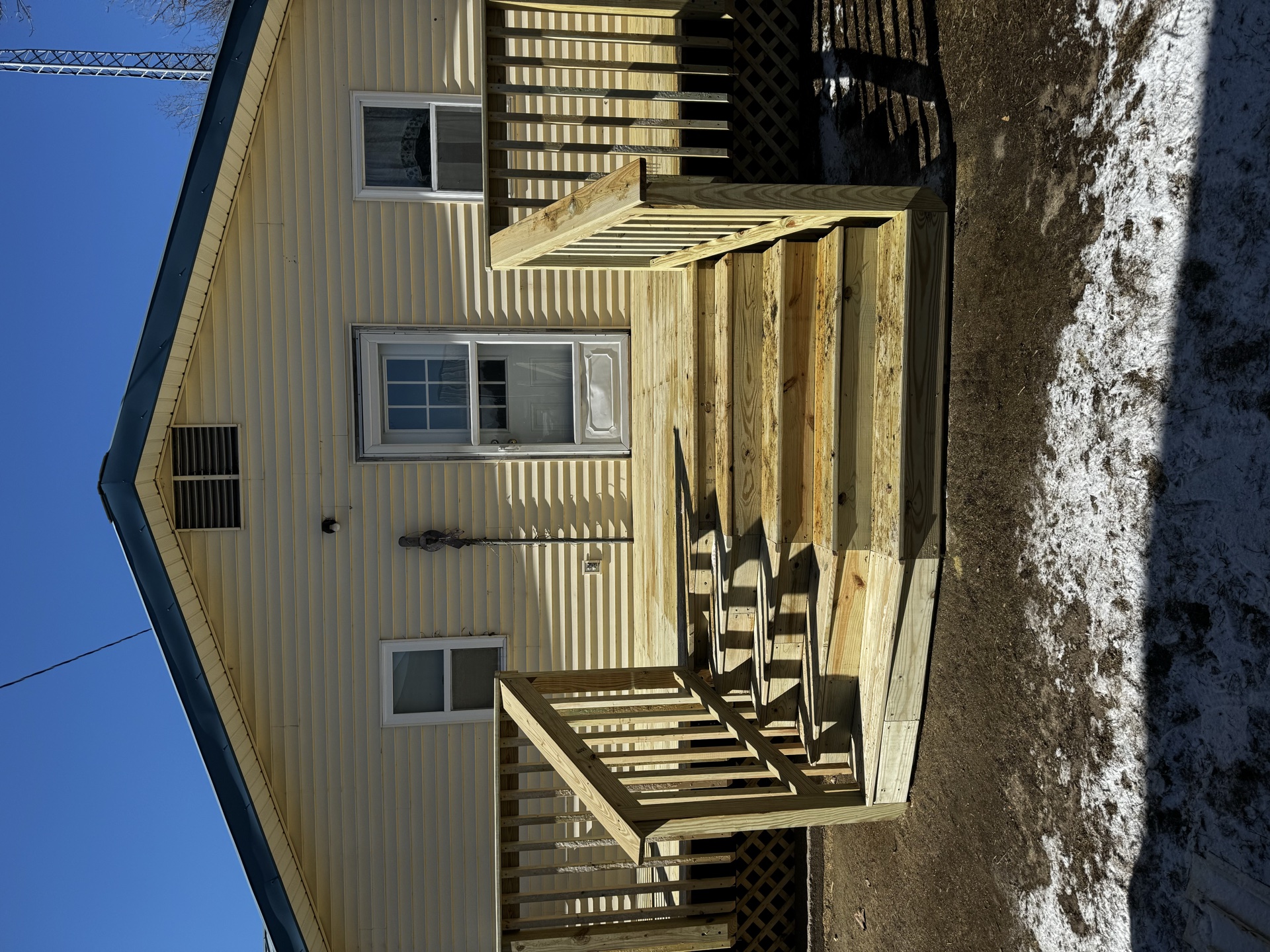 Multi-level deck with stairs