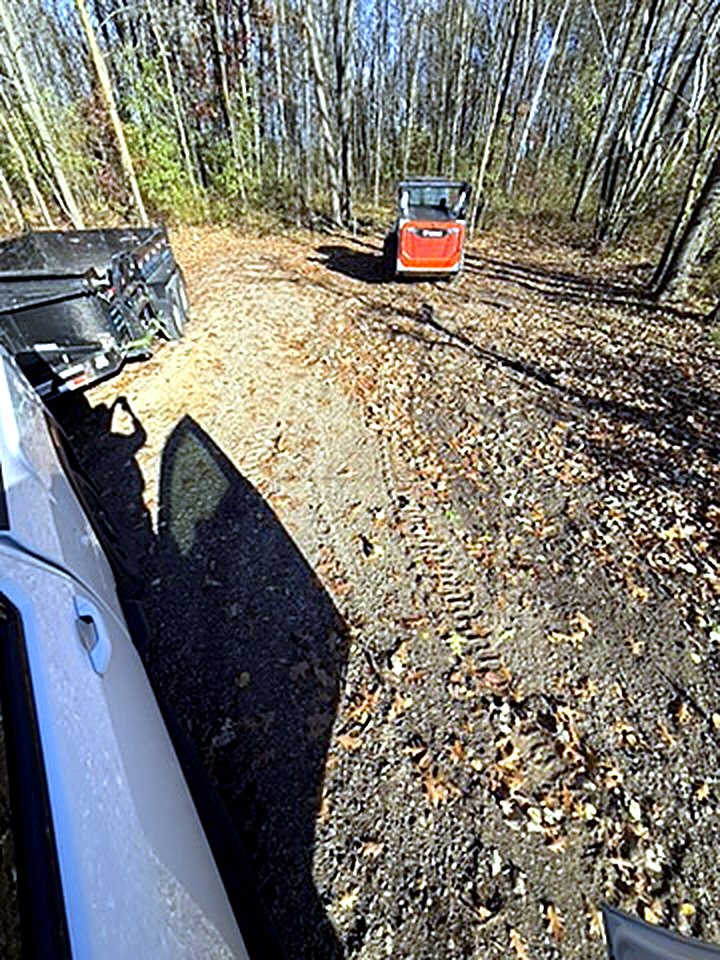 Bobcat skid steer staged on the job site near Milaca, MN